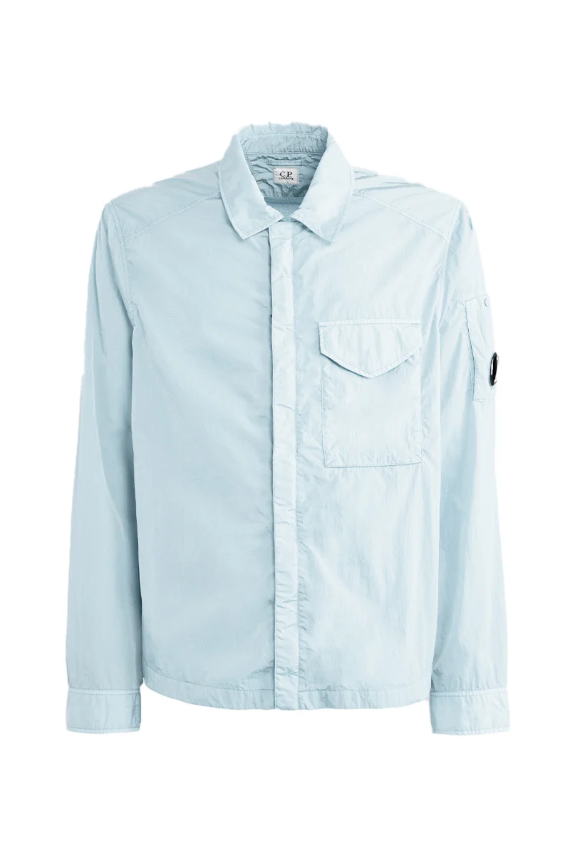 CP COMPANY SHIRT CHROME-R POCKET OVERSHIRT L-BLAUW