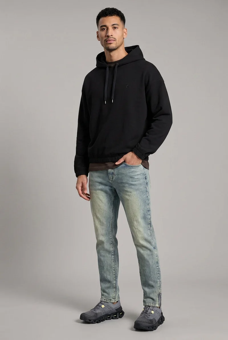 HUGO BOSS SWEATER C-STEVENS 116 ZWART