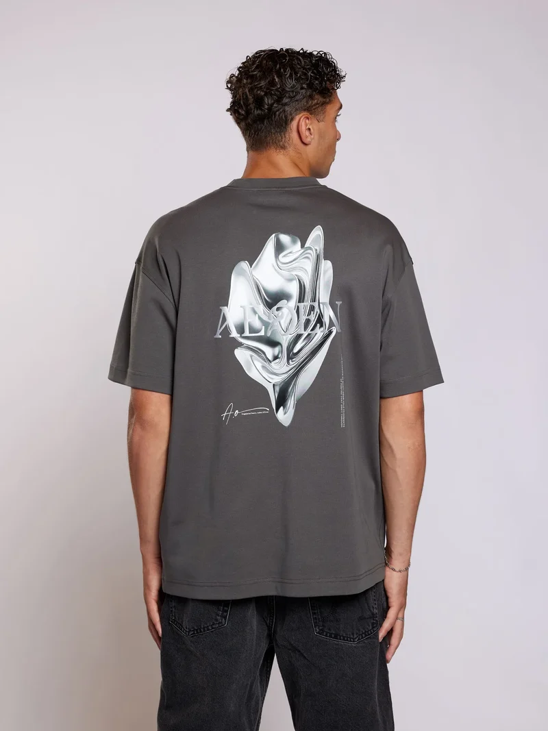 AEDEN T-SHIRT MICKEY TEE D-GRIJS