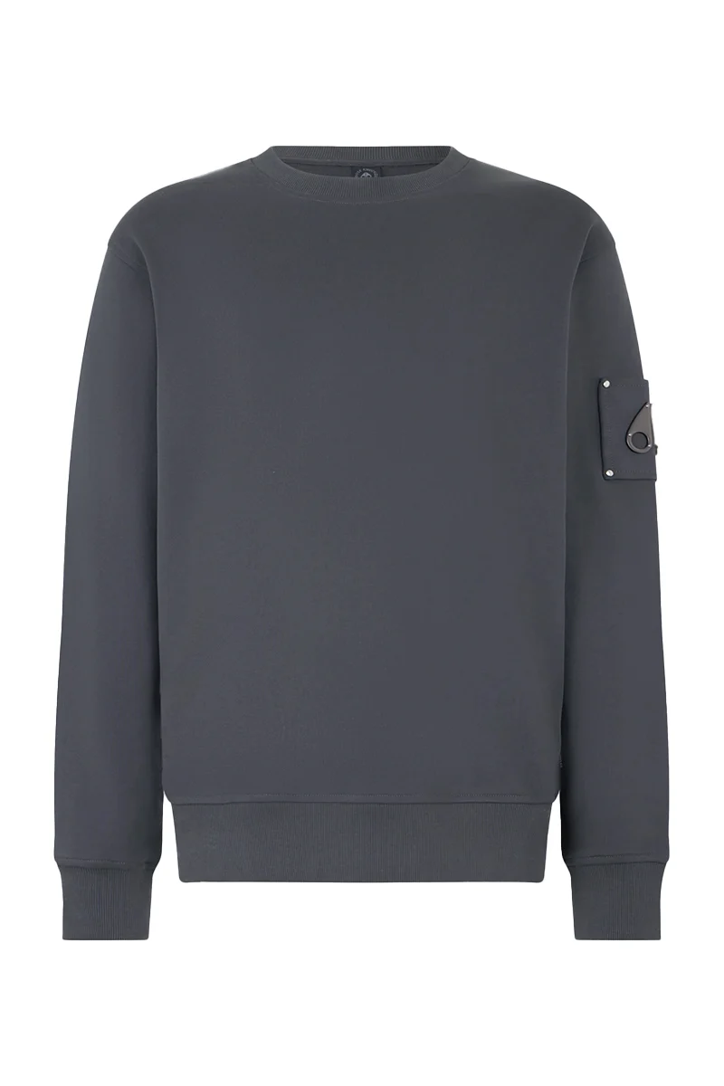 MOOSE KNUCKLES SWEATER HARTSFIELD CREW GRIJS