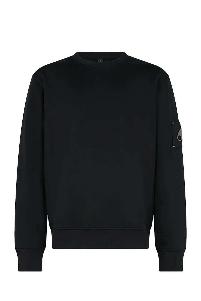 MOOSE KNUCKLES SWEATER HARTSFIELD CREW ZWART