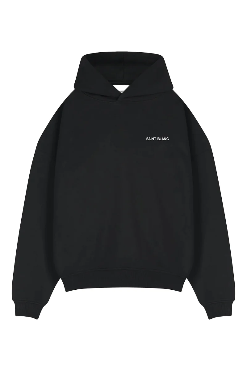 Saint Blanc SWEATER BLANC HOODIE ZWART