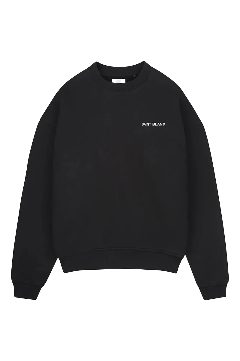 Saint Blanc SWEATER BLANC SWEATER ZWART