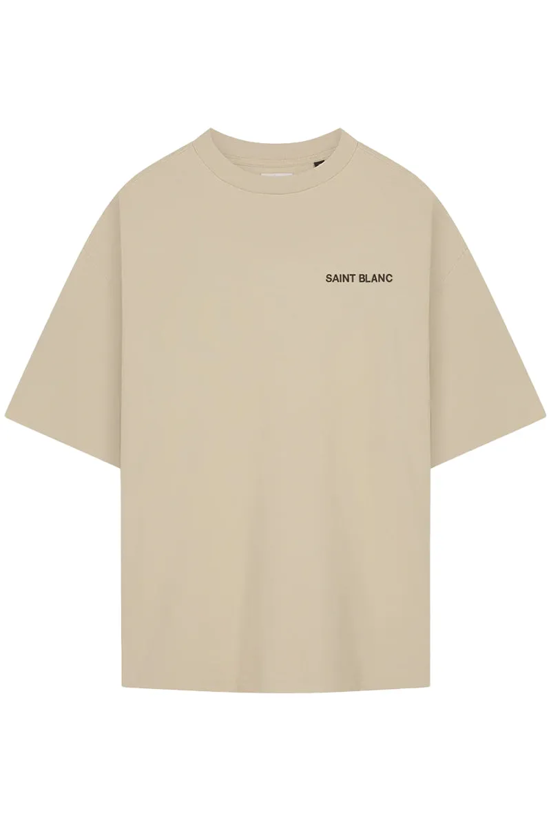Saint Blanc T-SHIRT BLANC TEE L-BRUIN