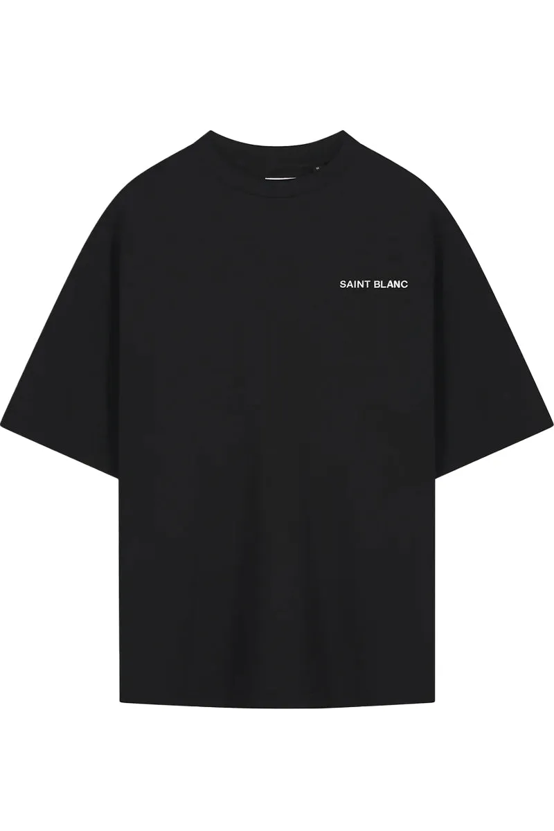 Saint Blanc T-SHIRT BLANC TEE ZWART