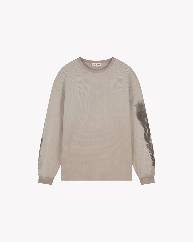 Saint Blanc TRUI BLUR WAFFLE KNIT OFF WHITE