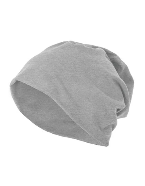 Build Your Brand - Jersey Beanie - Heather Grey