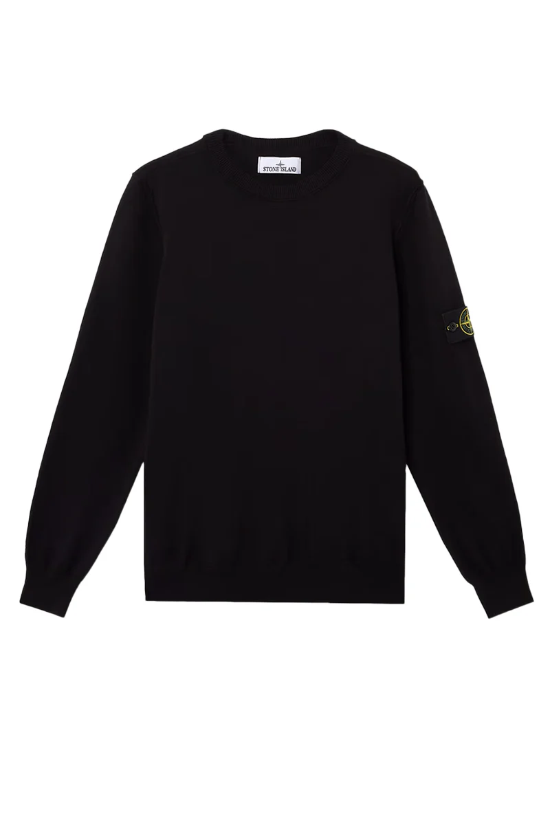 STONE ISLAND TRUI 5100053 S00B2 ZWART