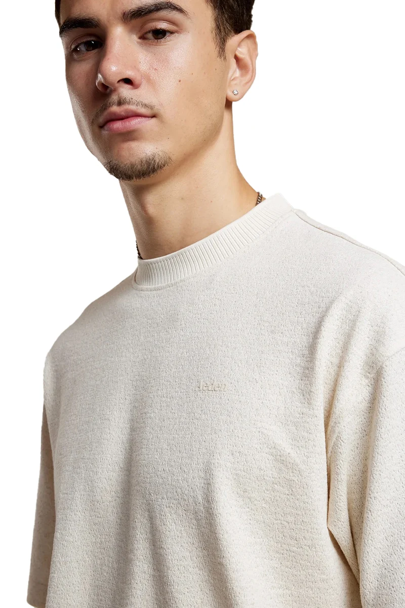 AEDEN T-SHIRT GIORGIO TEE Zand-Khaky