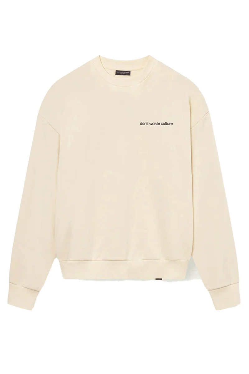 DONT WASTE CULTURE SWEATER MATT BEIGE