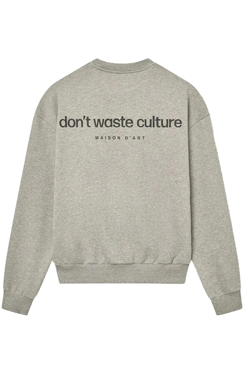 DONT WASTE CULTURE SWEATER MATT L-GRIJS