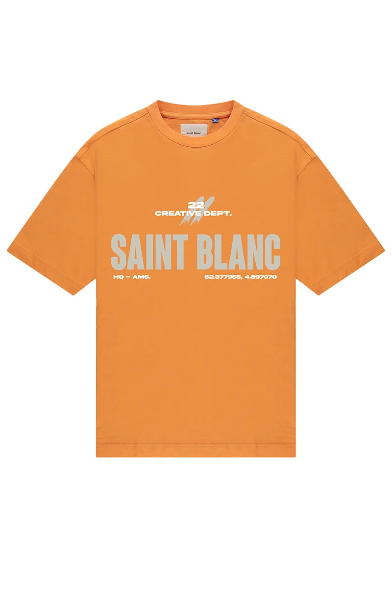 Saint Blanc T-SHIRT TWENTY TWO TEE ORANJE