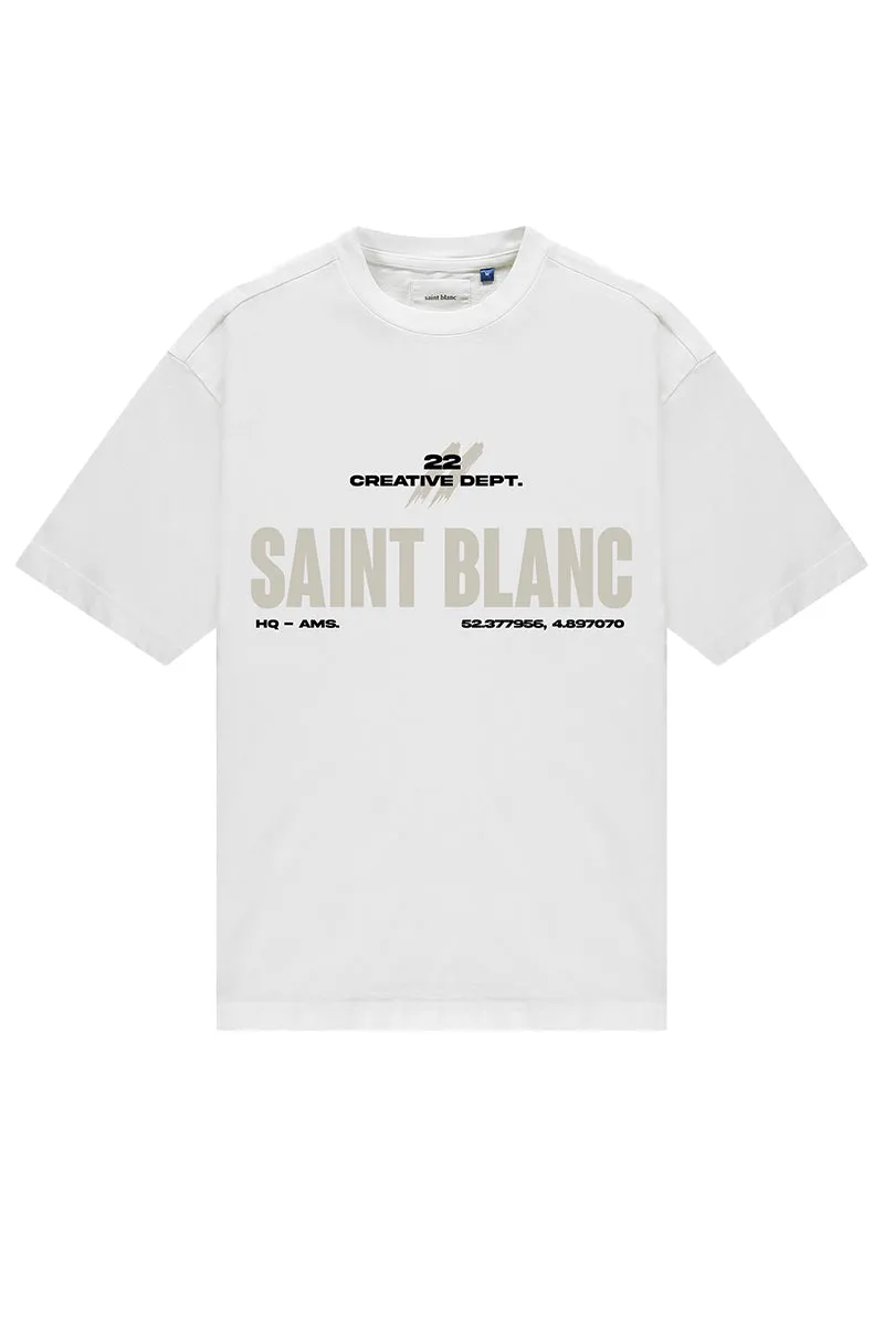 Saint Blanc T-SHIRT TWENTY TWO TEE WIT