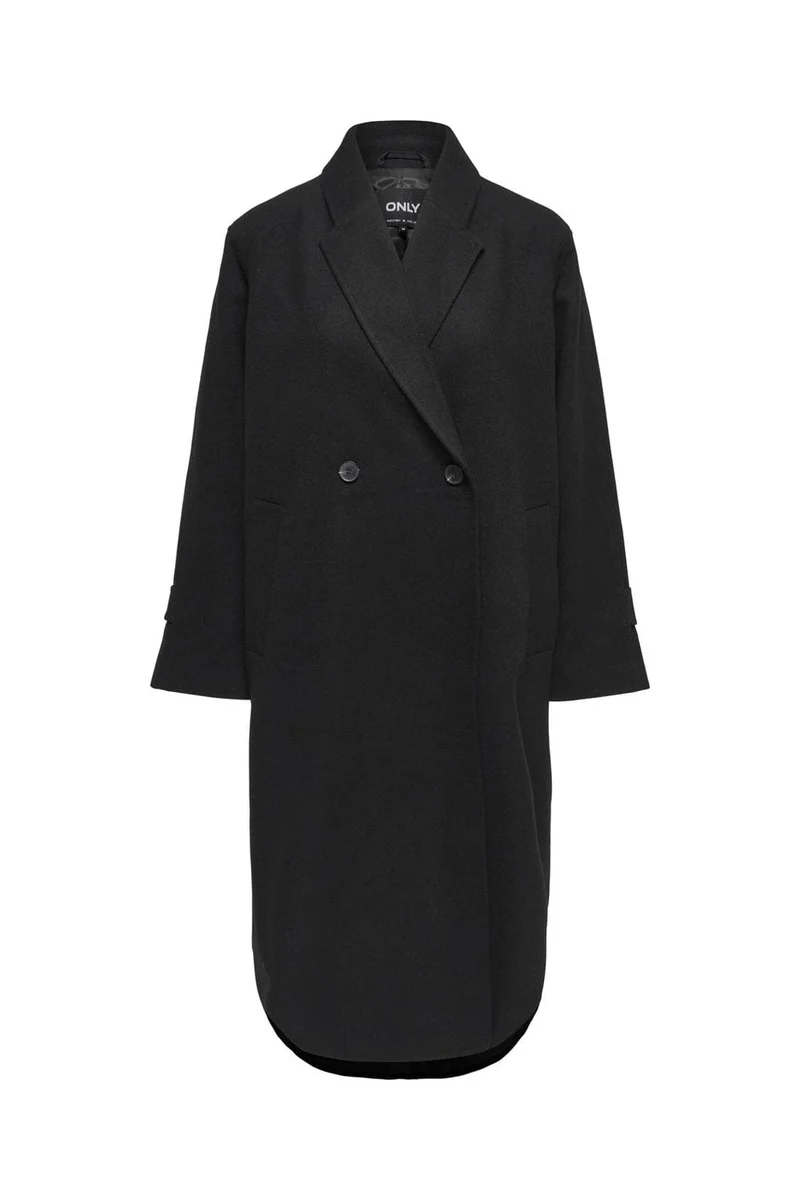 Only - Onlmaisy Oversized Wool Coat - 4951406 Black Solid
