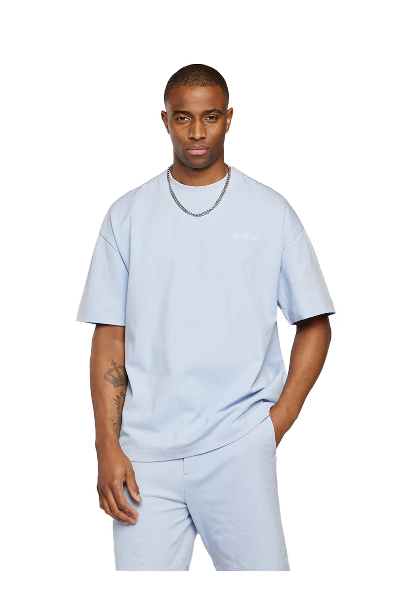 AEDEN T-SHIRT AHIKA TEE L-BLAUW