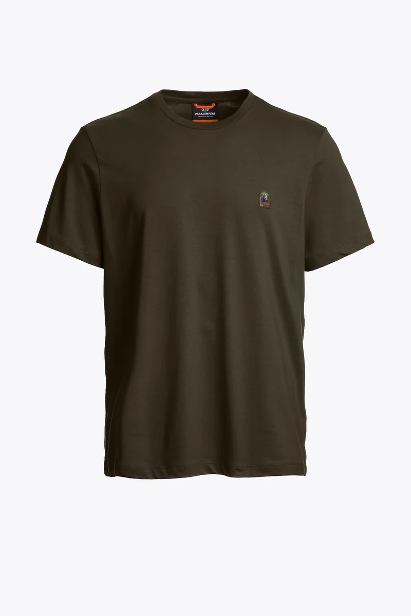 PARAJUMPERS T-SHIRT PATCH TEE-M D-GROEN