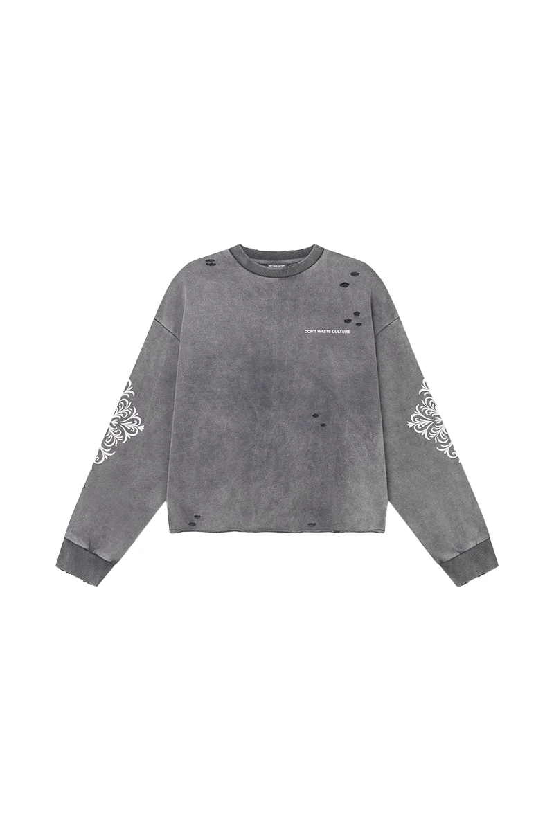 DONT WASTE CULTURE SWEATER URWEN ZWART