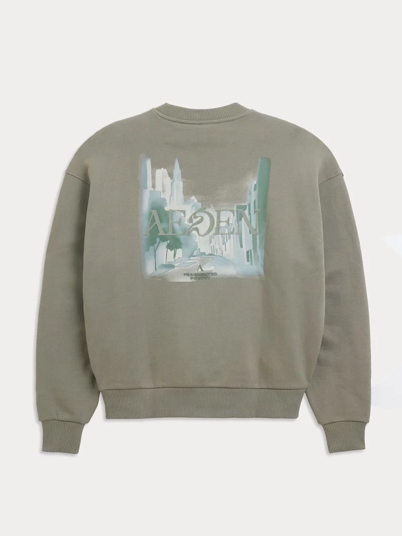 AEDEN SWEATER ALARIC SWEATSHIRT D-GROEN