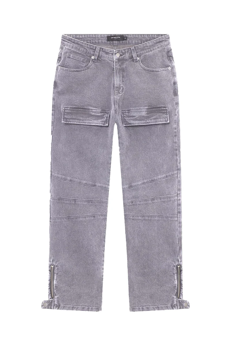 DONT WASTE CULTURE JEANS DELARA D-GRIJS
