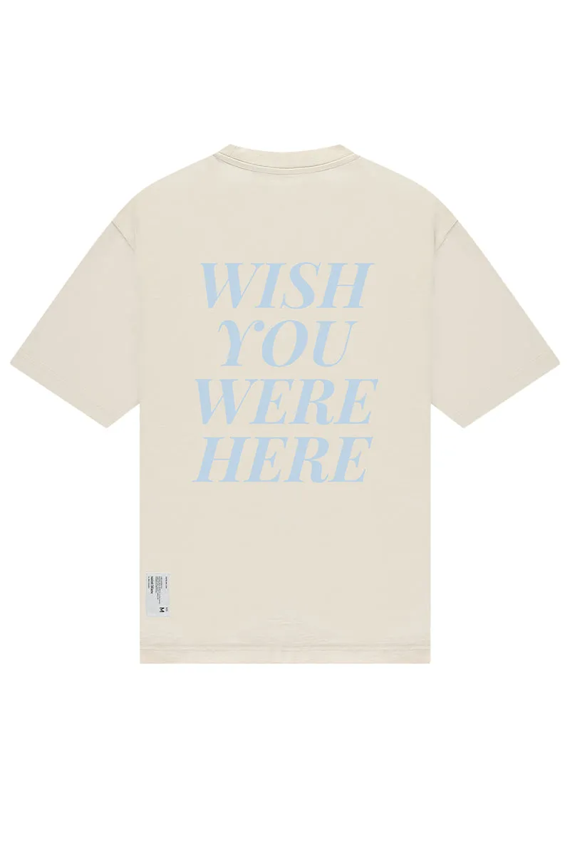 Saint Blanc T-SHIRT WISH TEE L-BLAUW