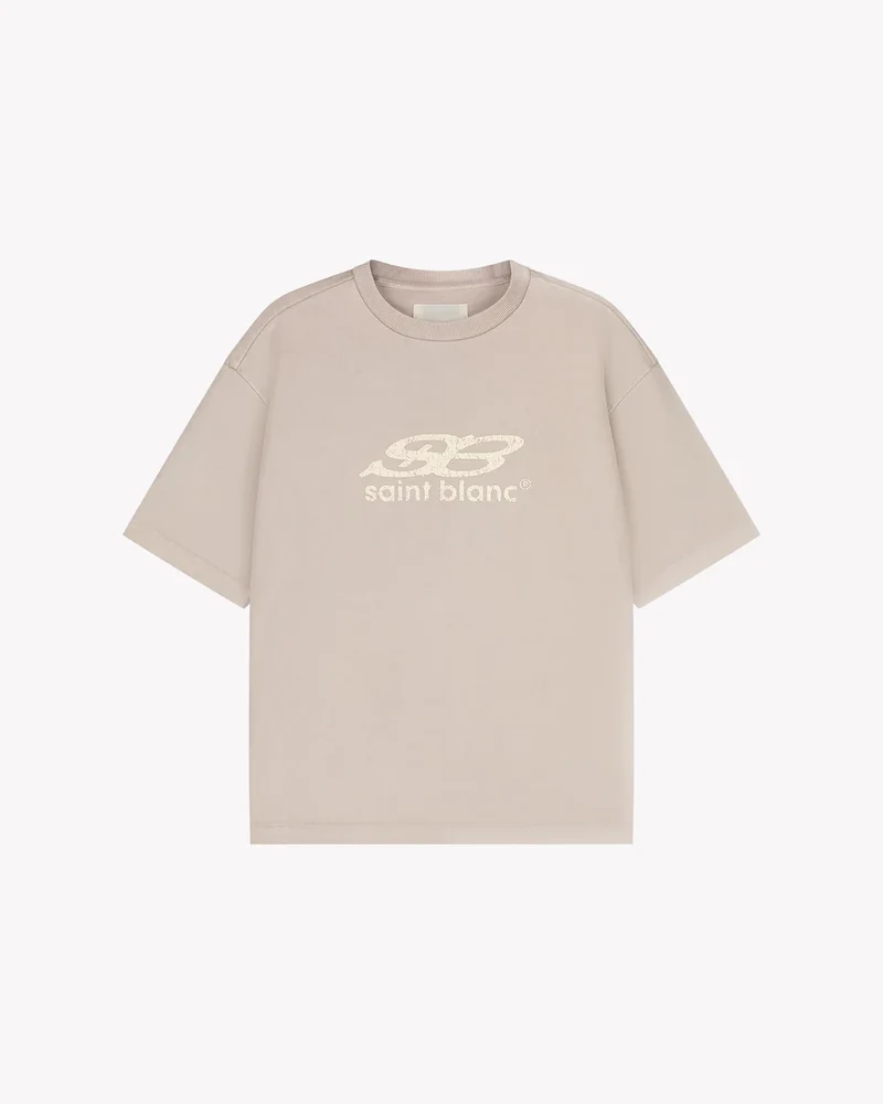 Saint Blanc T-SHIRT OBLIQUE T-SHIRT BEIGE