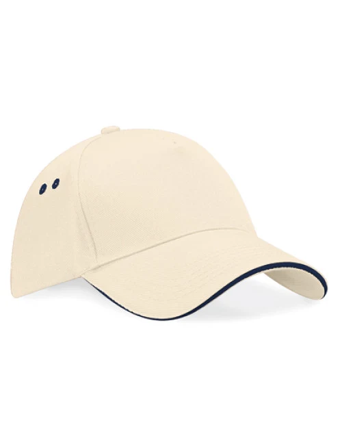 Beechfield - Ultimate 5 Panel Cap - Sandwich Peak - Putty