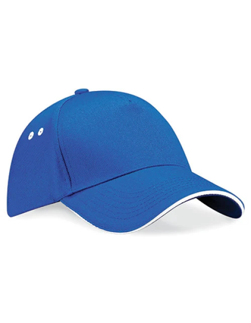 Beechfield - Ultimate 5 Panel Cap - Sandwich Peak - Bright Royal