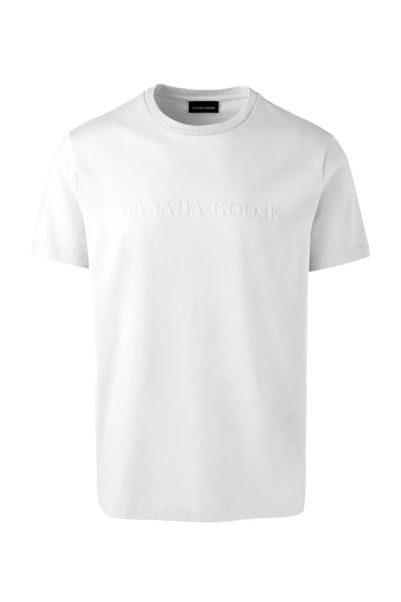 CANADA GOOSE T-SHIRT EMERSON MEN'S CREWNECK WIT
