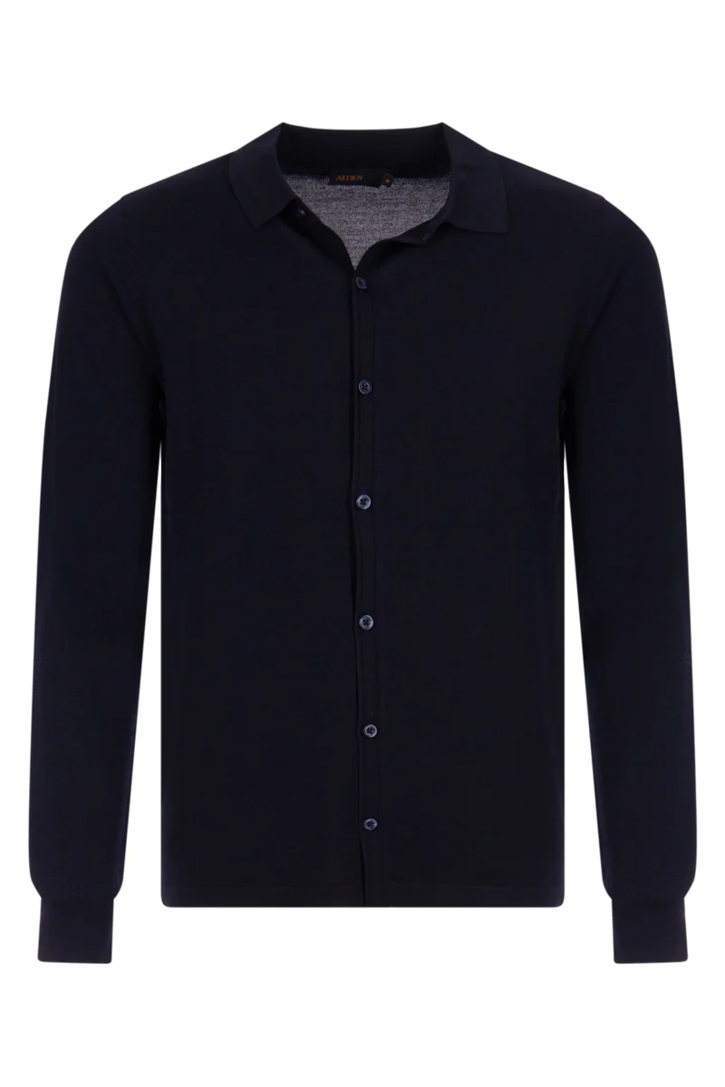 AEDEN SHIRT Lester D-BLAUW