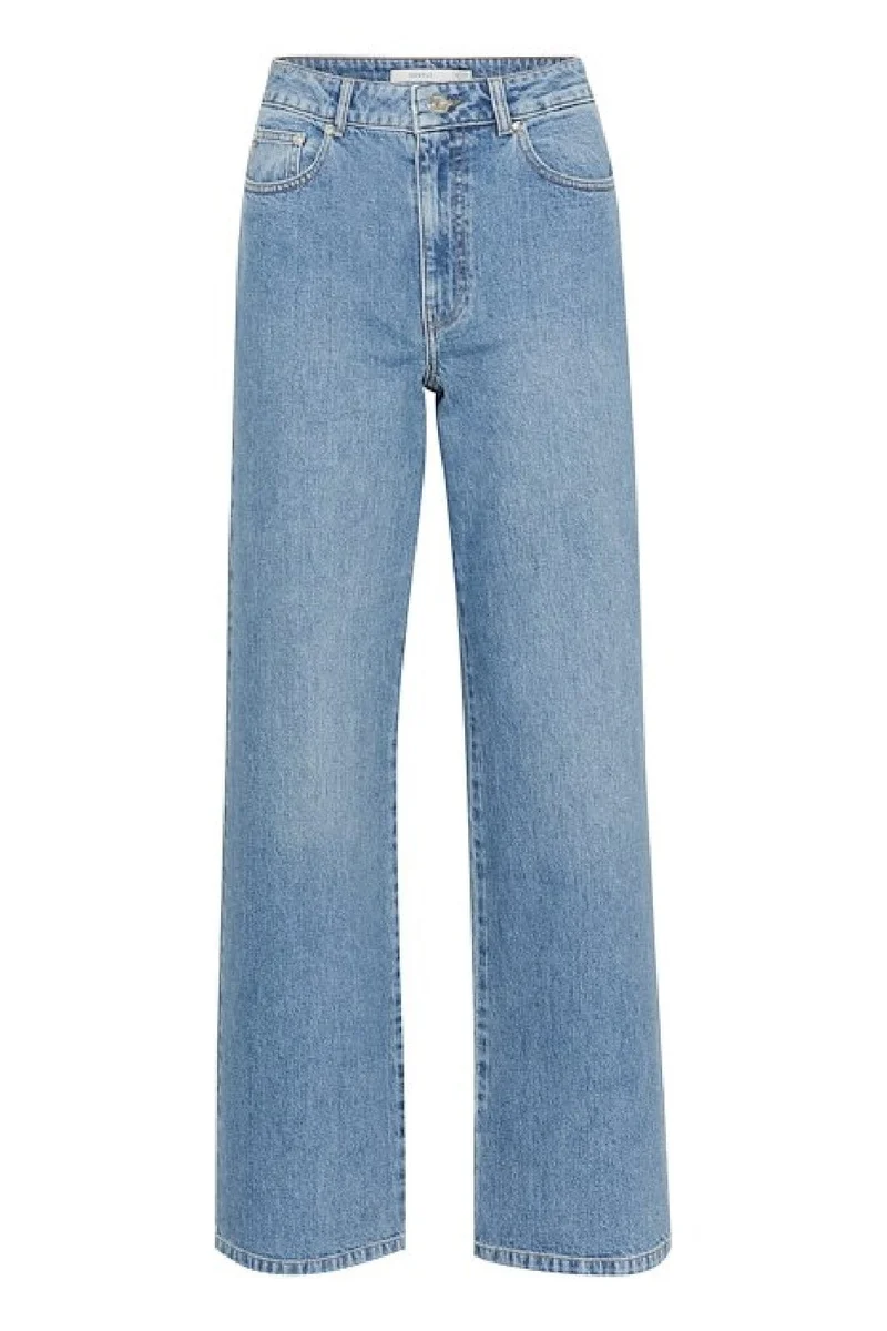 Gestuz - Zolinagz Wide Jeans 10909859 - 101120 - Washed Mid Blue
