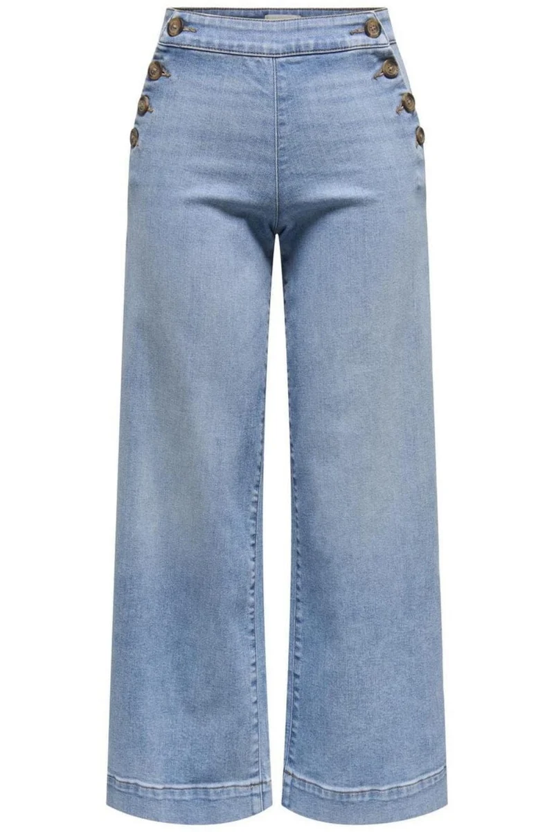 Only - Onlmadison Button Wide Gen223Noos - 4813364 Light Blue Denim