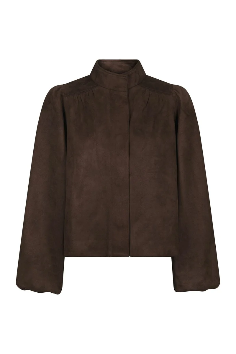 Neo Noir - Tirsa Faux Suede Jacket 168389 - 676 - Dark Brown