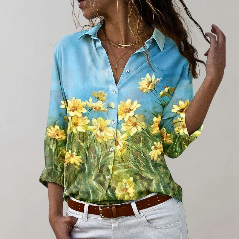 Comfortabele blouse met lange mouwen