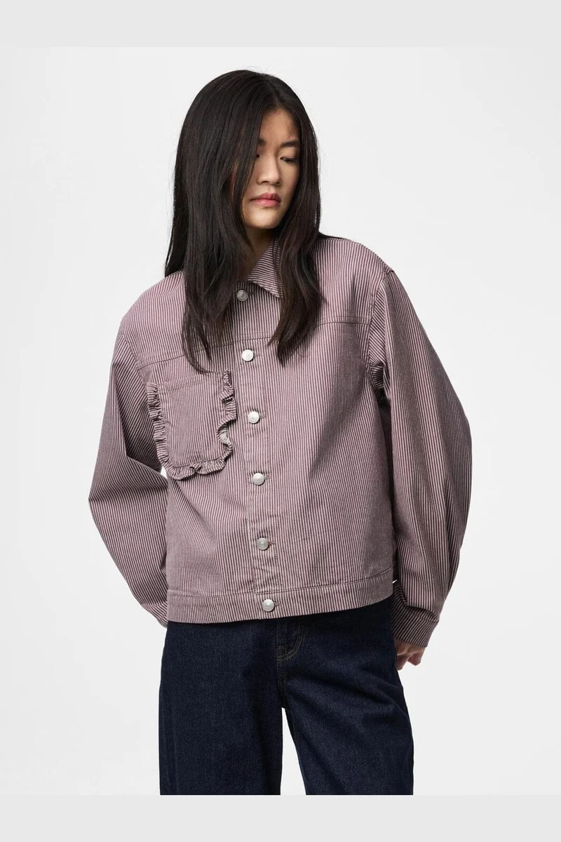 Pieces - Pcbillo Ls Denim Jacket - 4972496 Sparrow Cloud Dancer