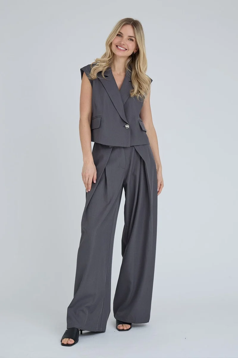A-View - Jula Waistcoat AV8392 - 990 - Medium Grey Melange