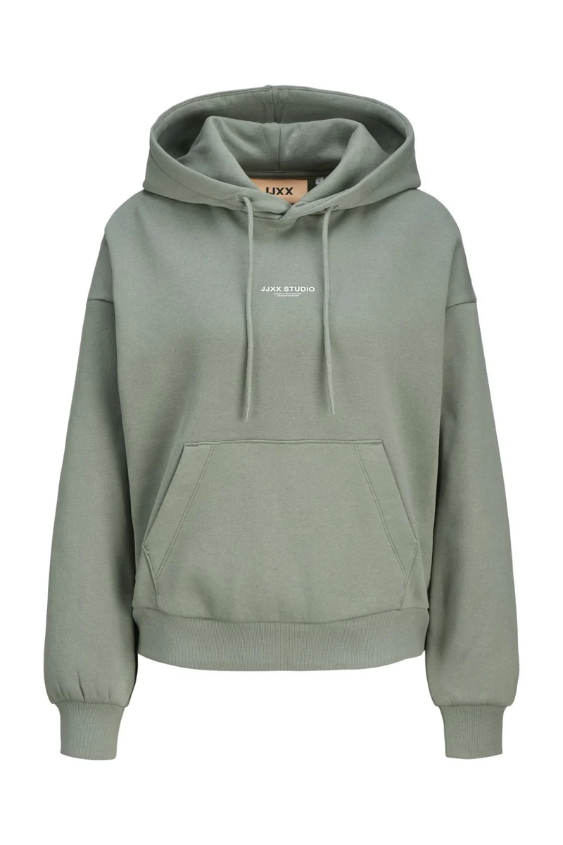 Jjxx - Jxstudio Vesterbro Ls Rlx Hood Swt - 4797431 Sea Spray Bright White Jjxx Studio