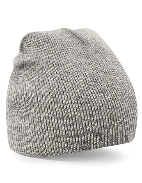 Beechfield - Original Pull-On Beanie - Heather Grey