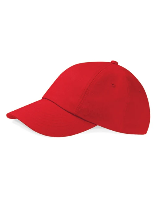 Beechfield - Low Profile Heavy Cotton Drill Cap - Classic Red