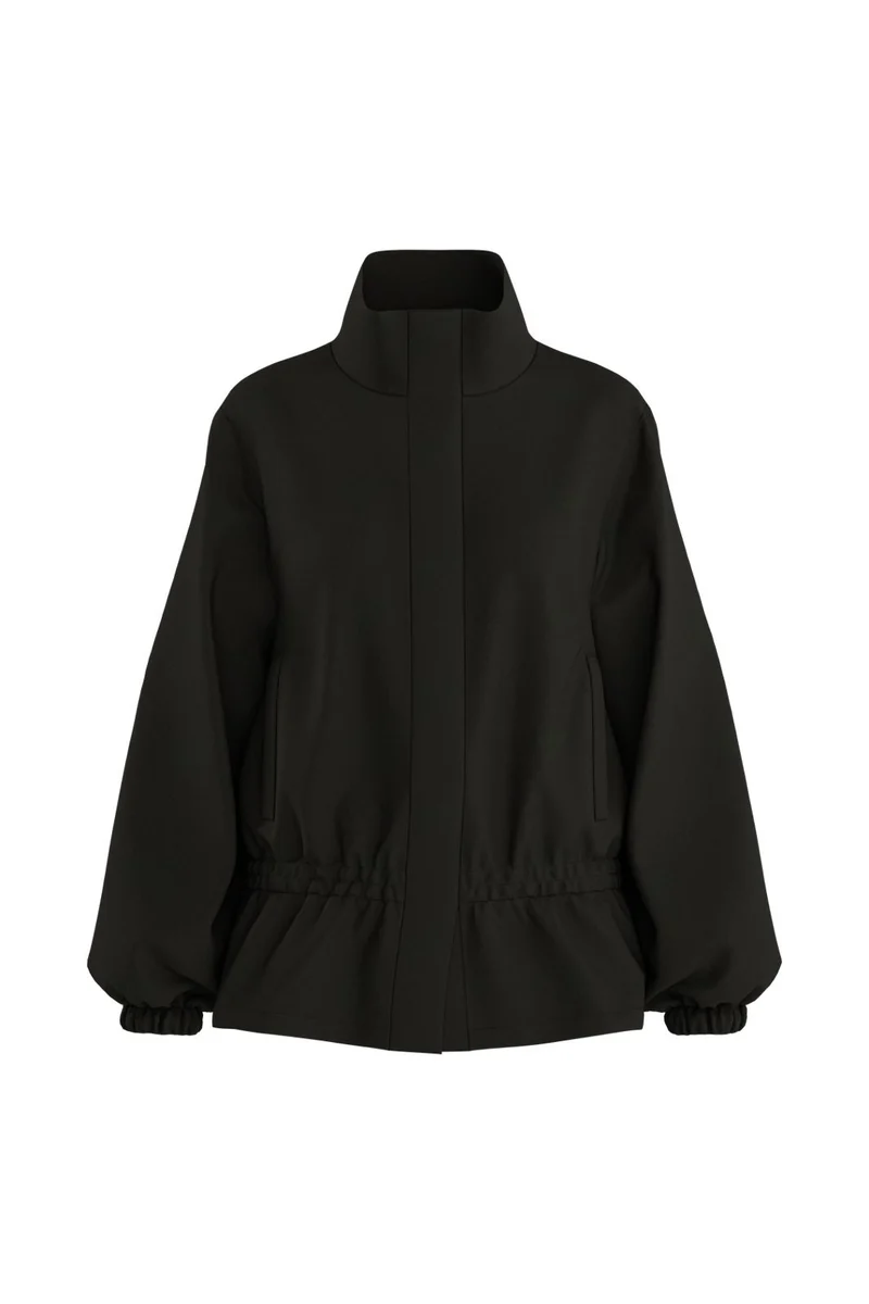 Hypedrop - Hdfarah Ls High-Collar Shacket 32001193 - 5269161 - Black