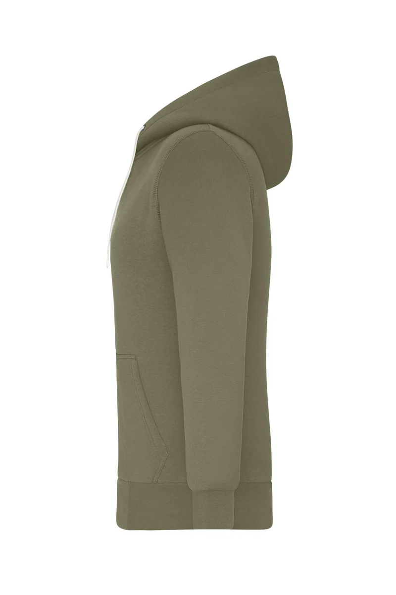 James & Nicholson - Double Face Dames Trui met Rits - Olive/Nature