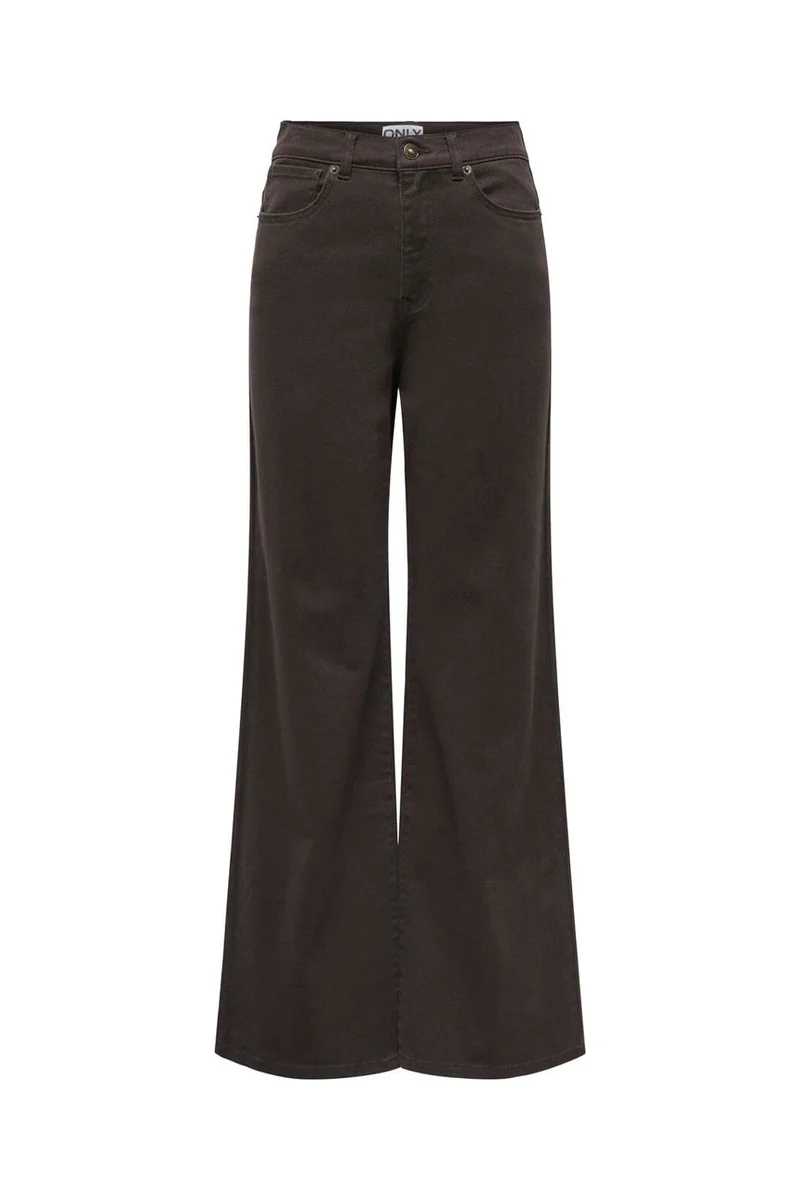 Only - Onlmadison-Sille Wide Pant Cc - 5051642 Chocolate Torte