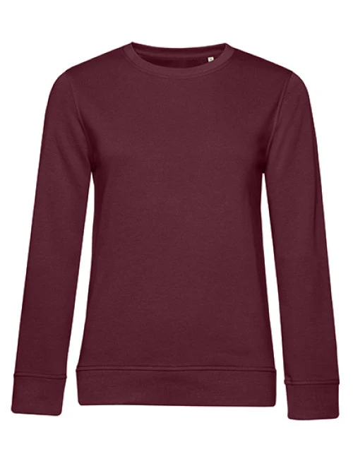 B&C - Inspire Crew Neck Sweatshirt Dames - Burgundy