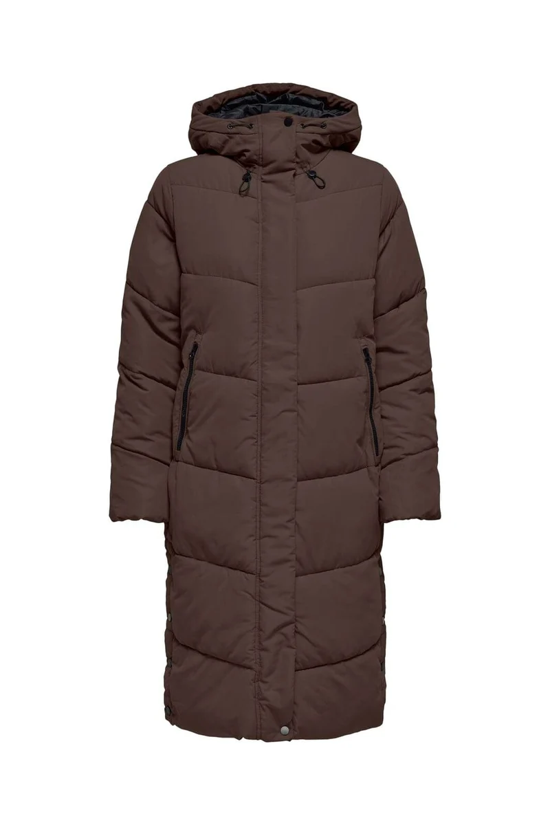 Only - Onlmaggi Long Puffer Cc - 5100374 Chocolate Brown