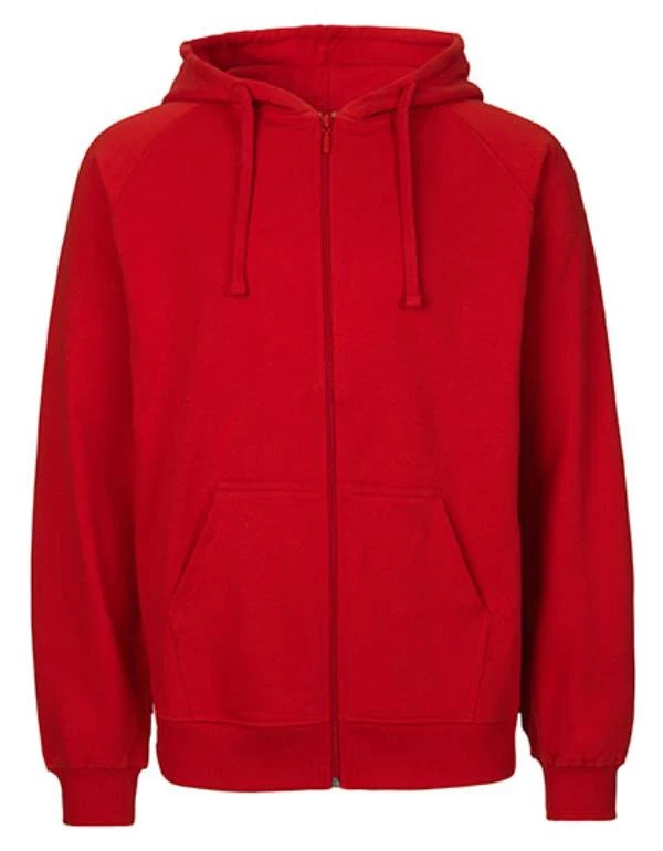 Neutral - Men´s Zip Hoodie - Red S (uitverkoop)