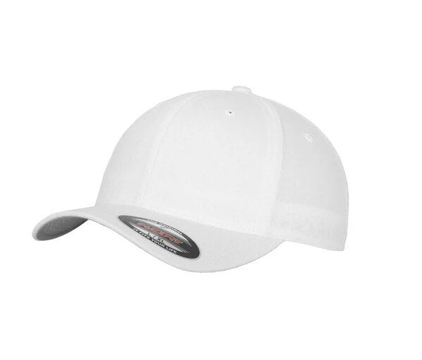 FLEXFIT - 5-Panel Curved Classic Snapback - White One Size (uitverkoop)