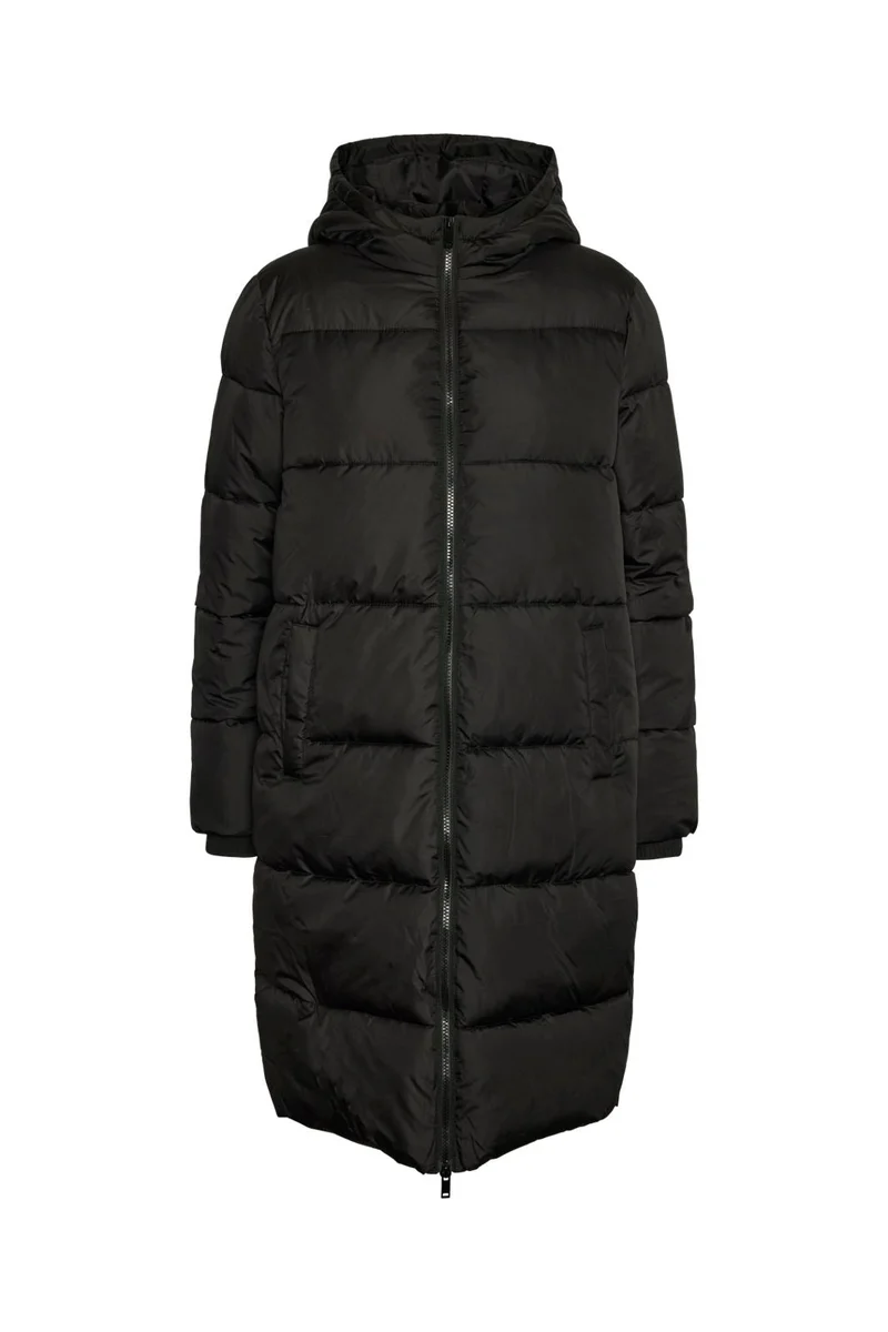 Pieces - Pcbee New Long Puffer Jacket - 3718779 Black