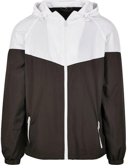 Build Your Brand - 2-Tone Tech Windrunner - Black