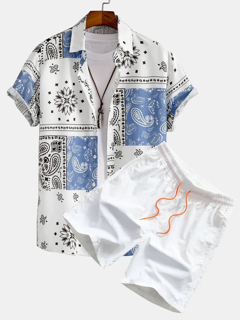 Set met paisleyprint