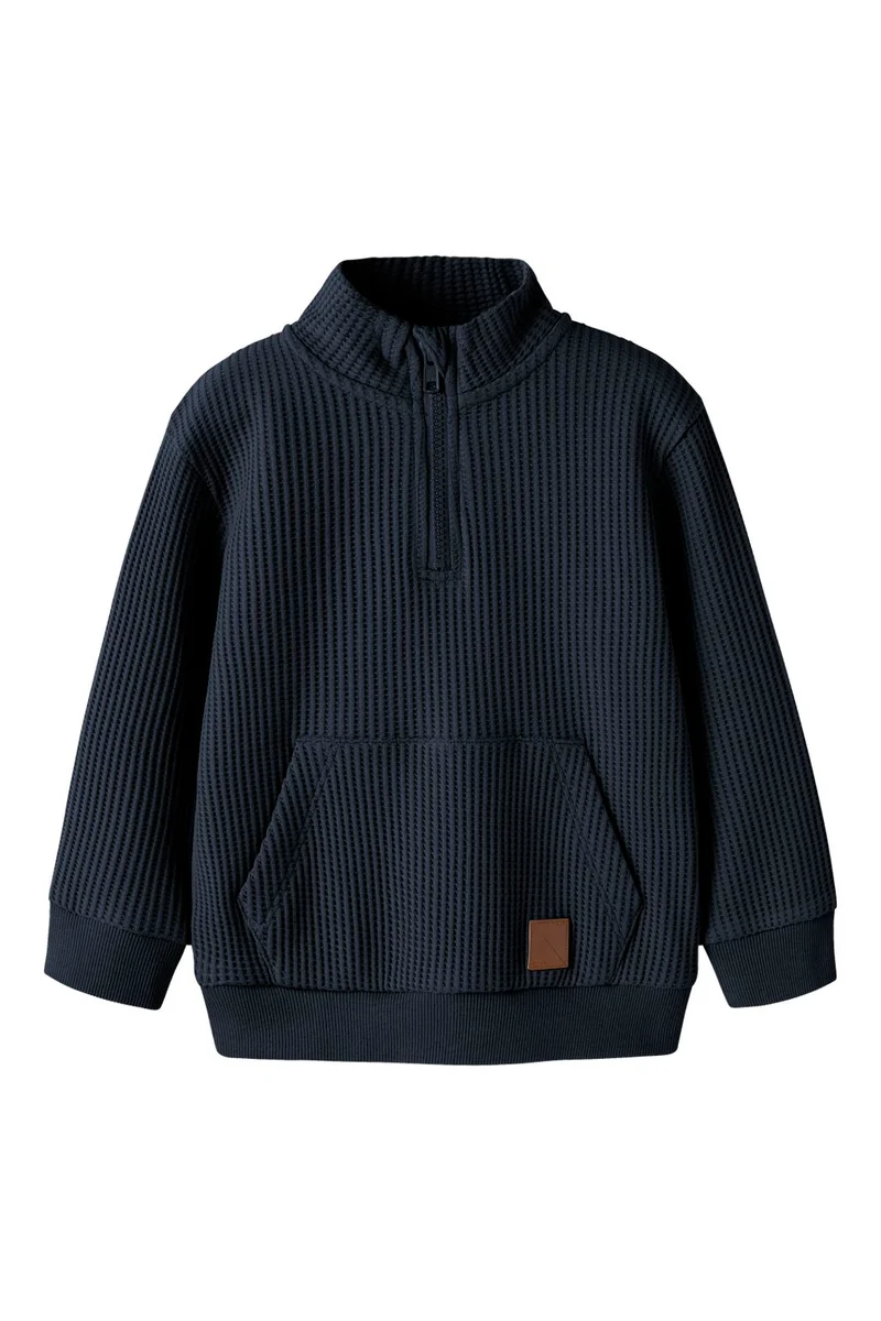Name It - Nmmnael Ls Nreg Waffle - 5078313 Navy Blazer