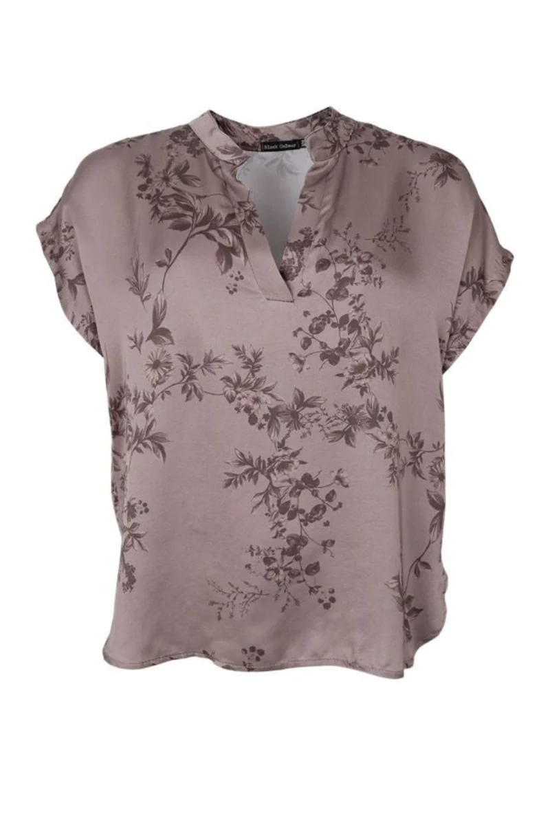 Black Colour - Bcnancy Ss Blouse 41240 - Taupe